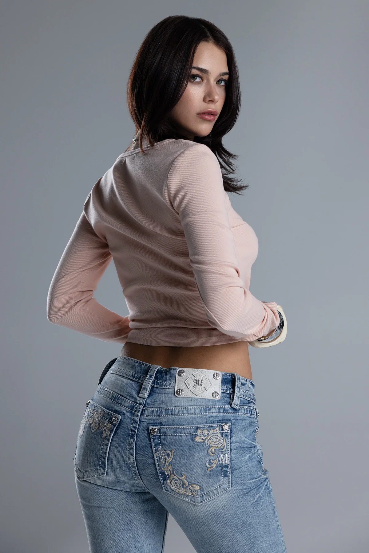 Anora Floral Flare Jeans - Image 6