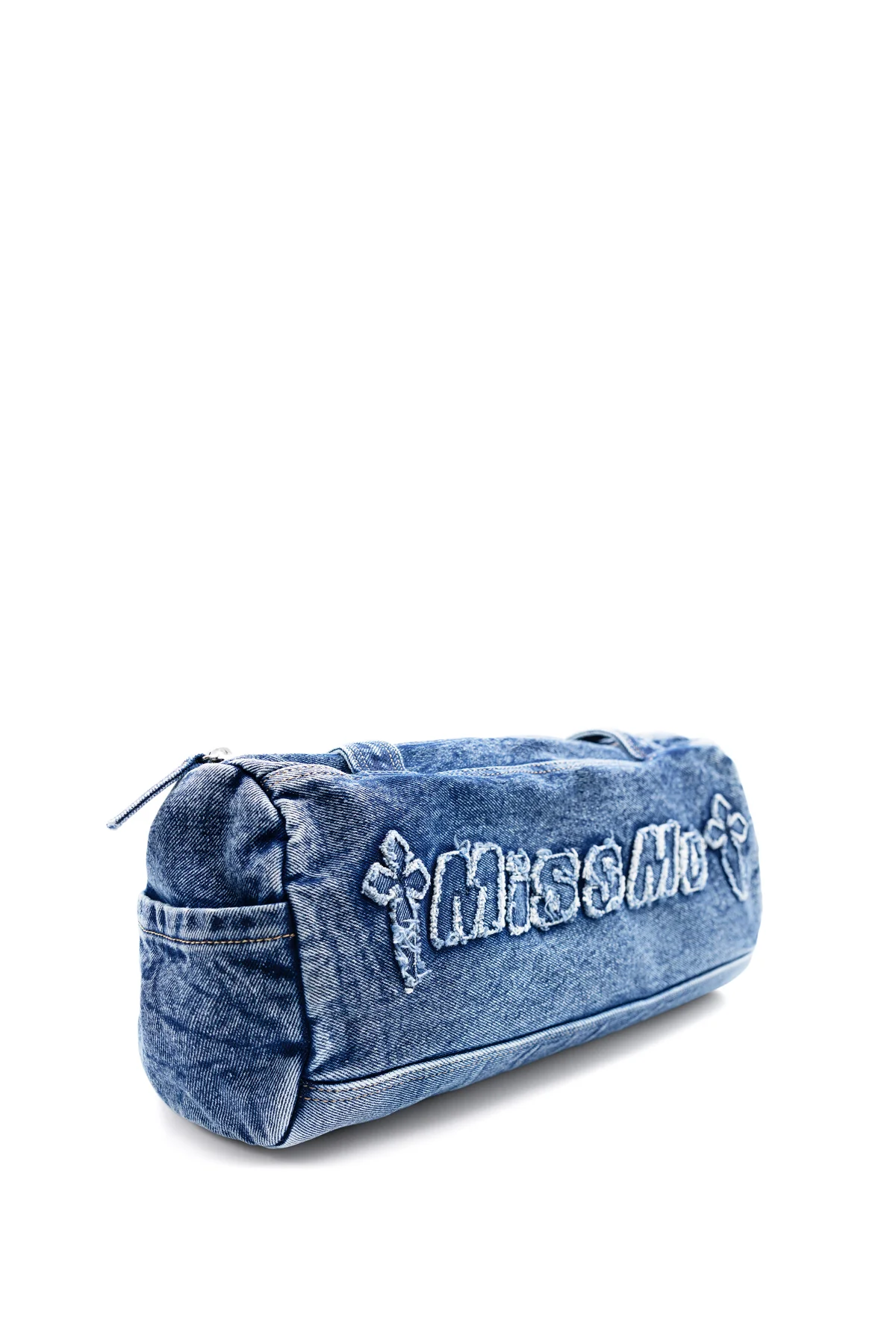 Denim Mini Duffle Bag - Image 4