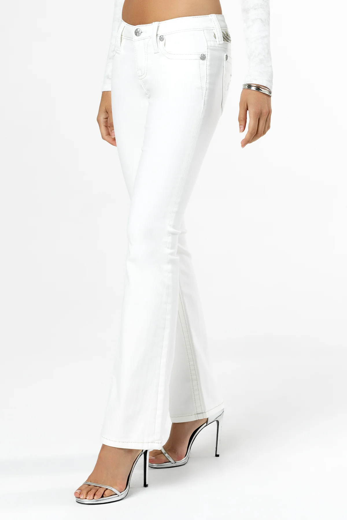 Gabbriette Low Rise Bootcut Jeans - Image 3