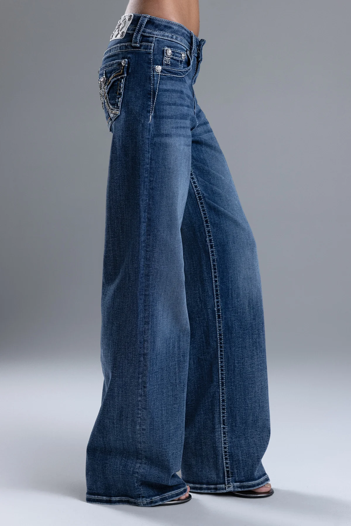 Maya Logo Wide Leg Jeans - Image 5