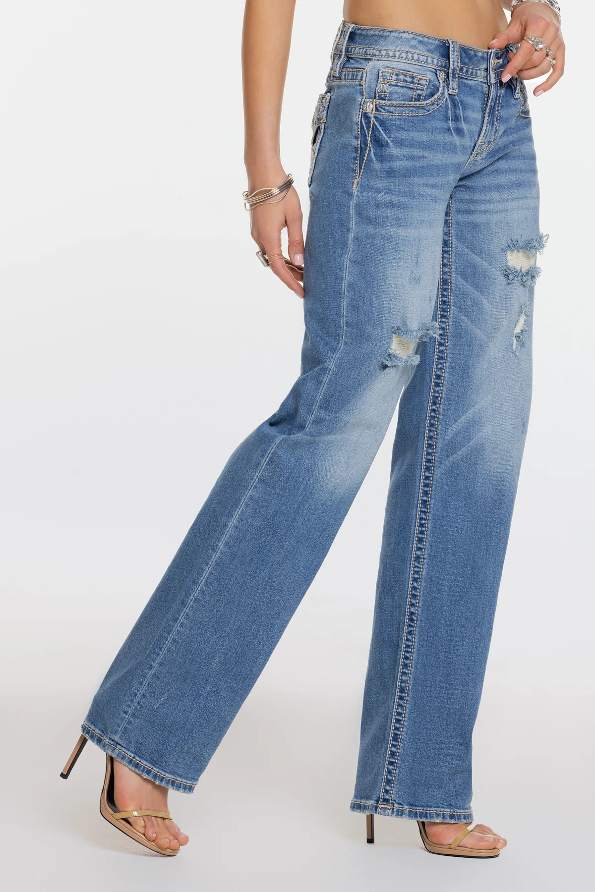 Mina M Low Rise Slim Wide - Image 3