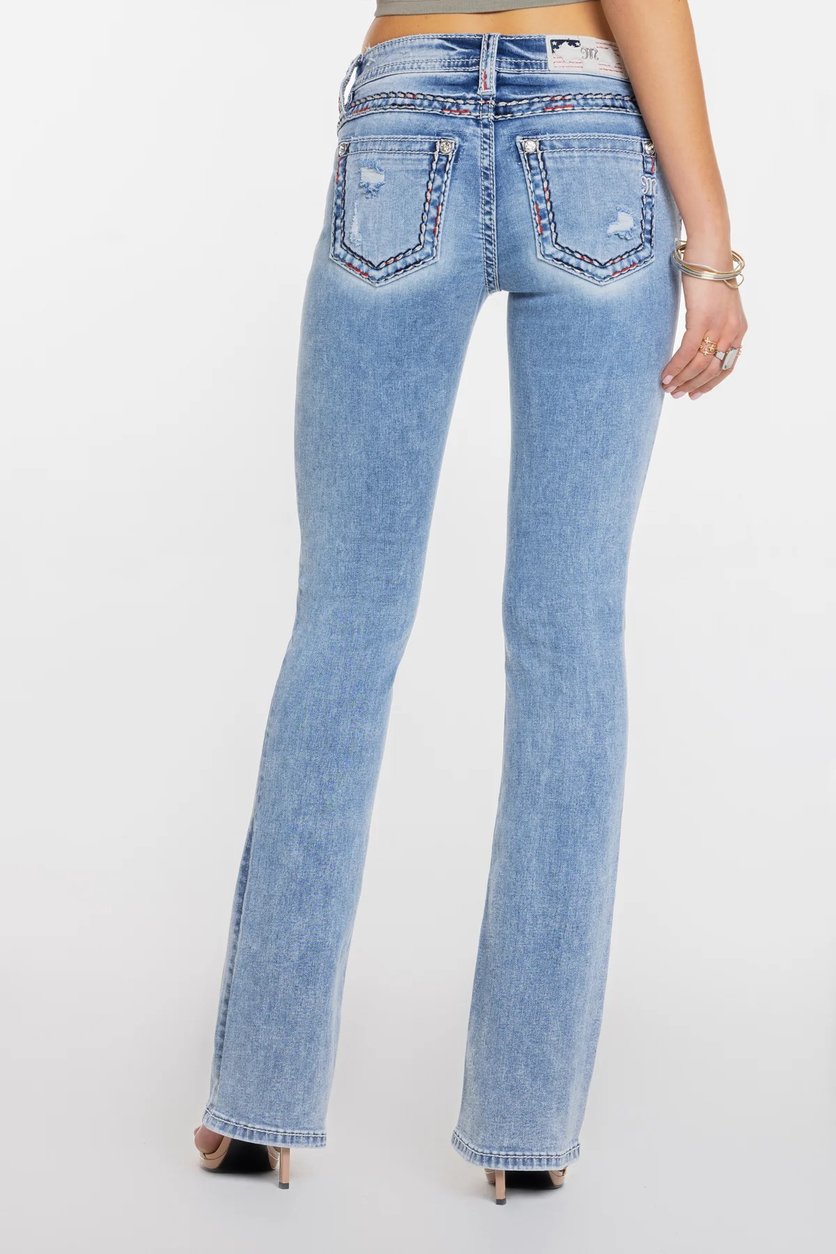 Monroe Stitched Bootcut Jeans - Image 6