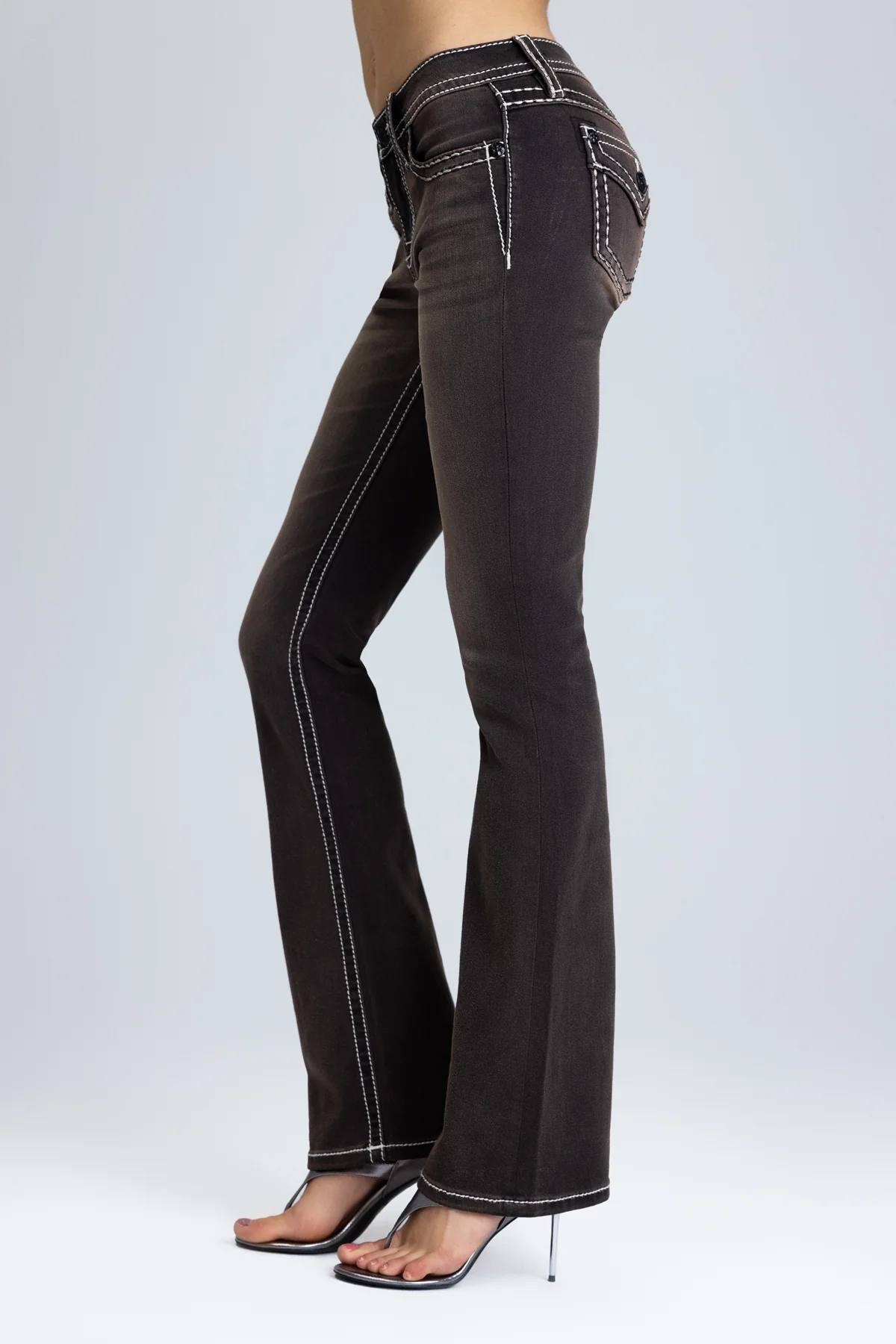 Sevryn Stitched Bootcut Jeans - Image 5